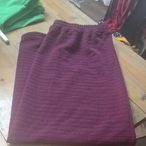 Purple Ribbed Skirt